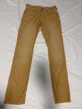 True Religion Men's Khaki/Tan Straight Leg Chinos